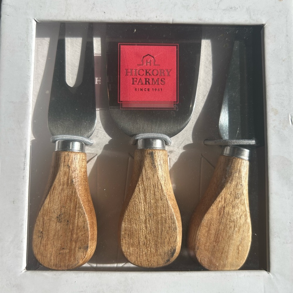 Cheese Knife Set with Wooden Handles